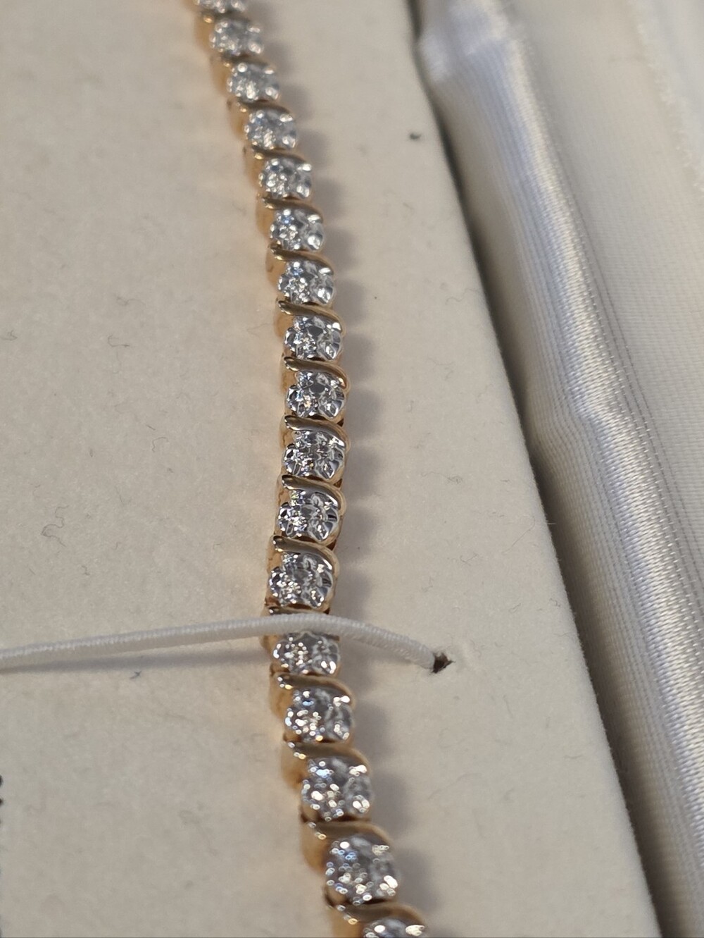18k Gold Plated Sterling Silver Diamond Accent Necklace Or Wrap Bracelet NWT